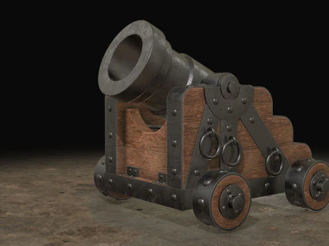 Mortar Cannon 1 3D Model