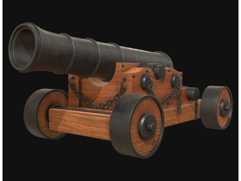 Kanone 4 3D Modell