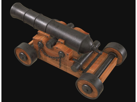 Kanone 4 3D Modell