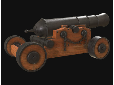 Kanone 4 3D Modell
