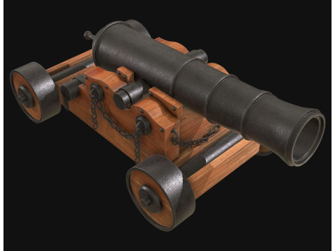 Kanone 4 3D Modell