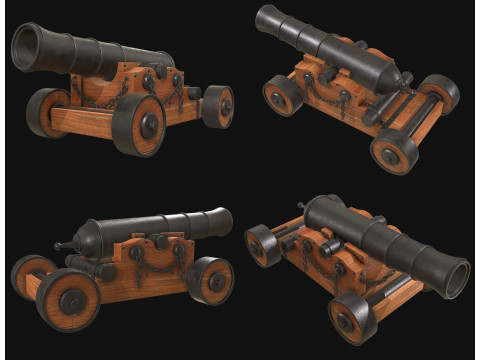 Kanone 4 3D Modell