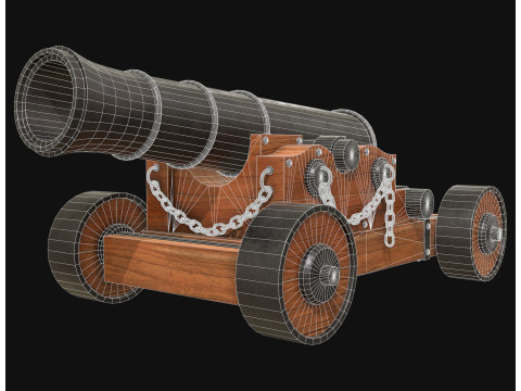 Kanone 4 3D Modell