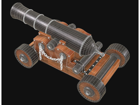Kanone 4 3D Modell