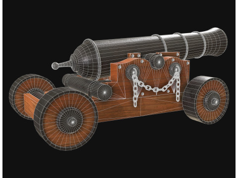 Kanone 4 3D Modell