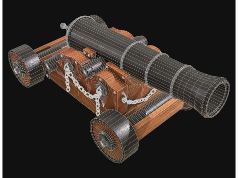 Kanone 4 3D Modell