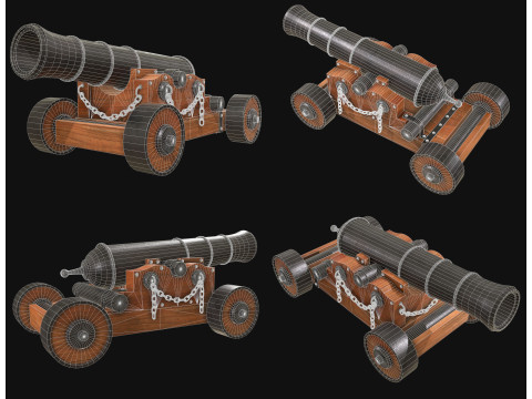 Kanone 4 3D Modell