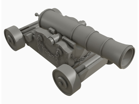 Kanone 4 3D Modell