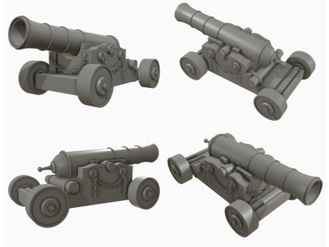 Kanone 4 3D Modell