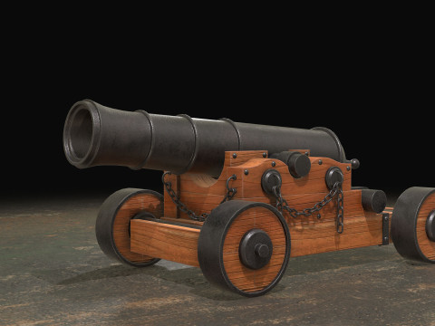 Kanone 4 3D Modell