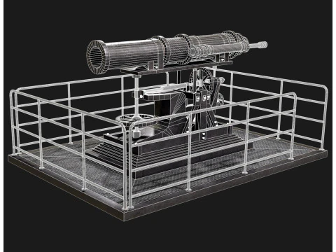 Artillery Cannon 1 3D Model