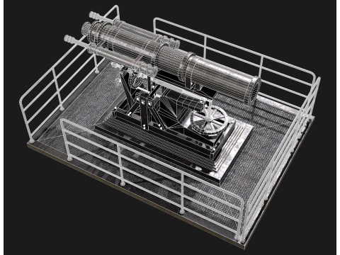 Artillery Cannon 1 3D Model