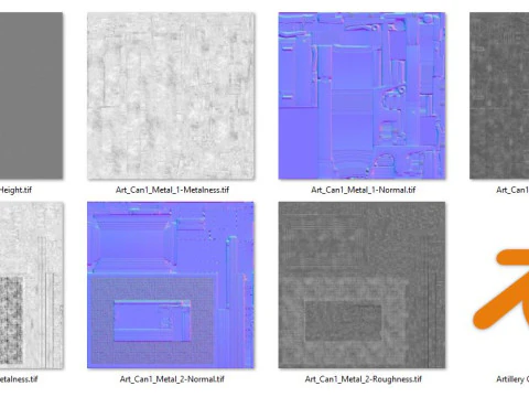 Artillery Cannon 1 3D Model