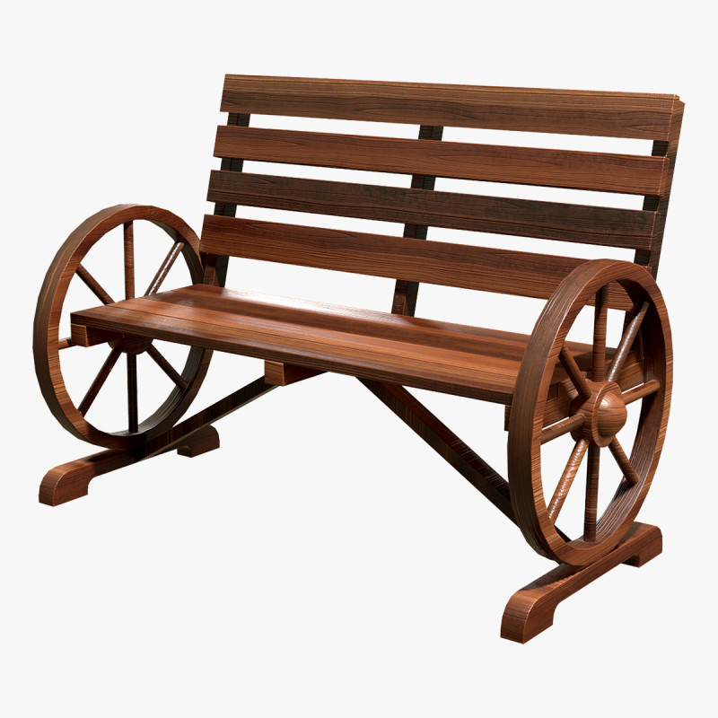 Ławka ogrodnicza 1 Model 3D .c4d .max .obj .3ds .fbx .stl .blend 