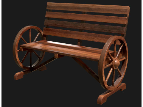 Ławka ogrodnicza 1 Model 3D