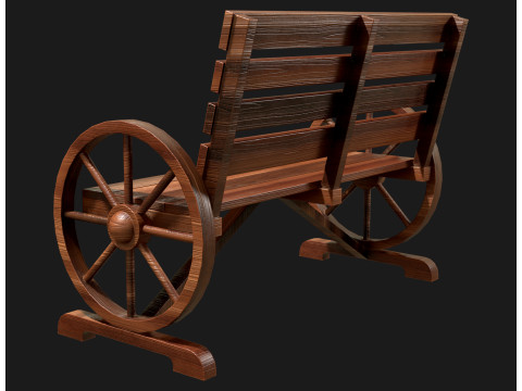 Ławka ogrodnicza 1 Model 3D