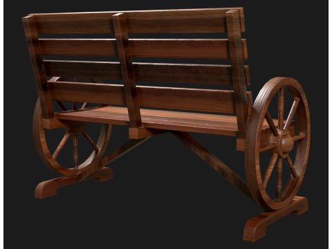 Ławka ogrodnicza 1 Model 3D