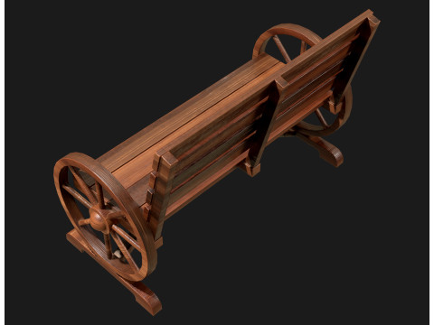 Ławka ogrodnicza 1 Model 3D
