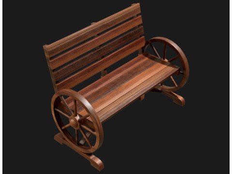 Ławka ogrodnicza 1 Model 3D