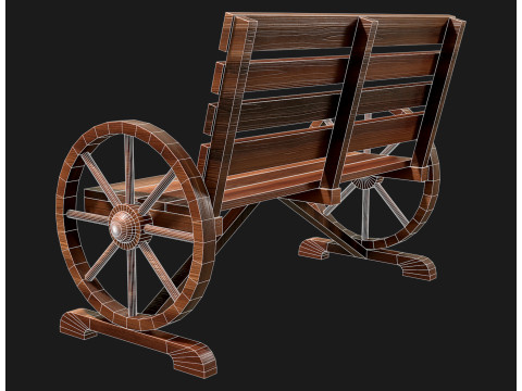 Ławka ogrodnicza 1 Model 3D