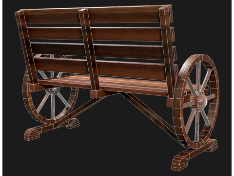Ławka ogrodnicza 1 Model 3D