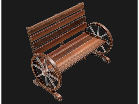 Ławka ogrodnicza 1 Model 3D