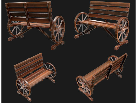 Ławka ogrodnicza 1 Model 3D