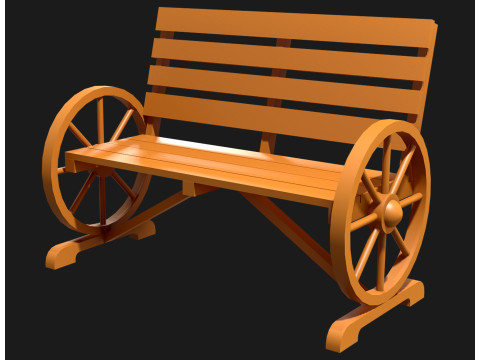 Ławka ogrodnicza 1 Model 3D