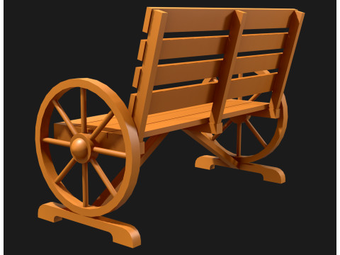 Ławka ogrodnicza 1 Model 3D