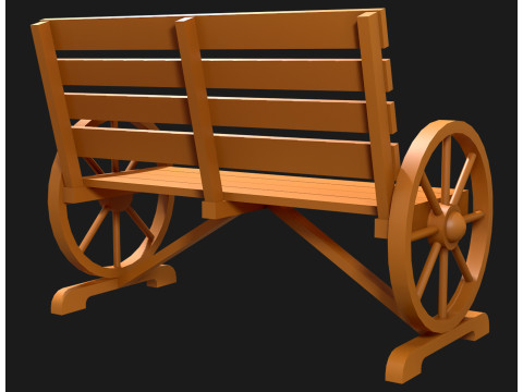 Ławka ogrodnicza 1 Model 3D