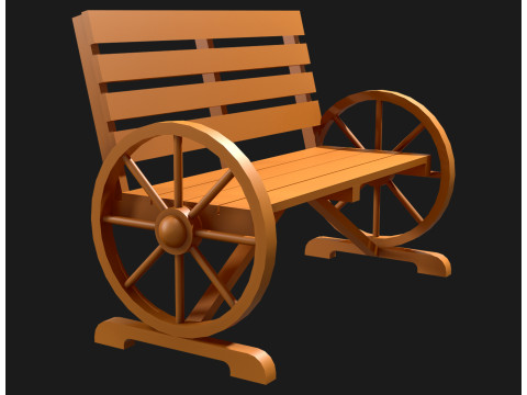 Ławka ogrodnicza 1 Model 3D