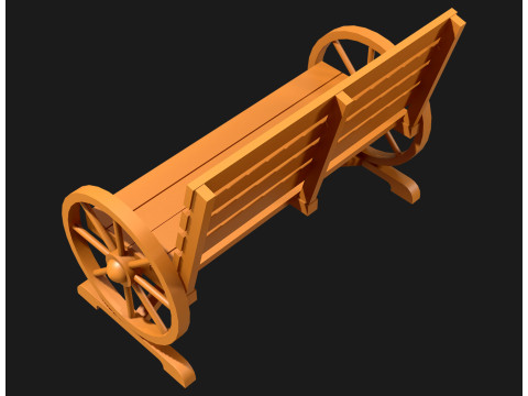 Ławka ogrodnicza 1 Model 3D