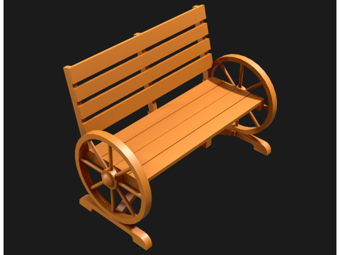 Ławka ogrodnicza 1 Model 3D