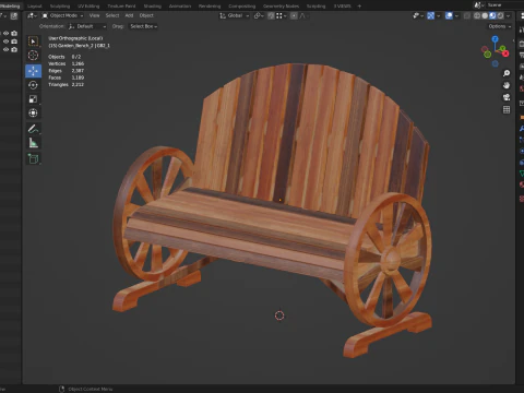 Graden Bench2 3D Model