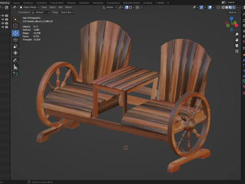 Graden Bench4 3D Model
