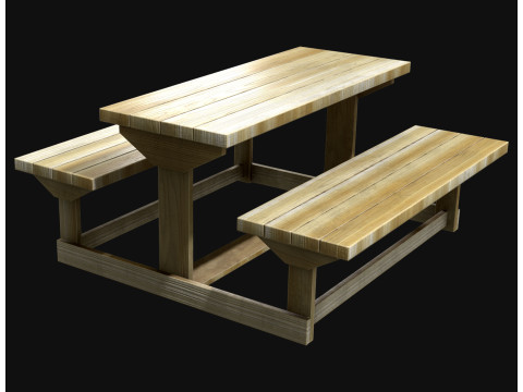 Picknickbank1 3D Model