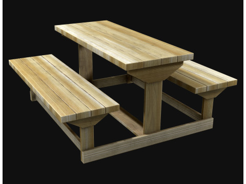 Picknickbank1 3D Model