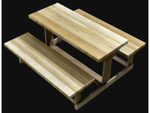 Picknickbank1 3D Model