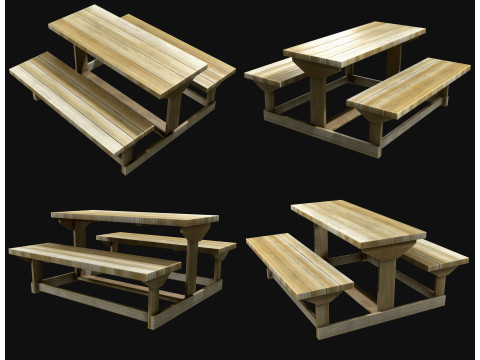 Picknickbank1 3D Model