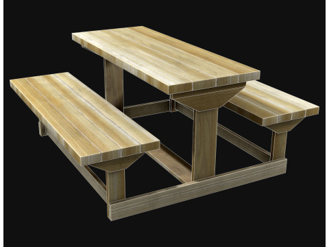 Picknickbank1 3D Model