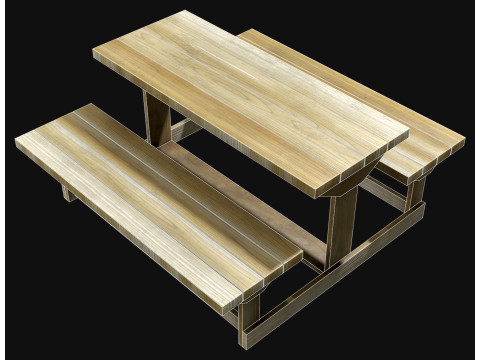 Picknickbank1 3D Model