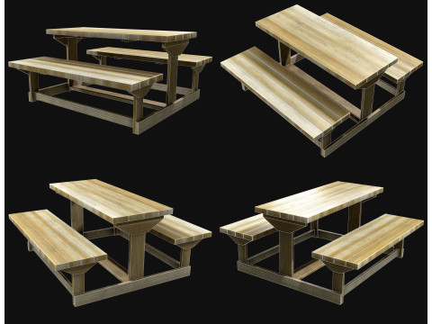 Picknickbank1 3D Model