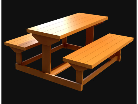 Picknickbank1 3D Model