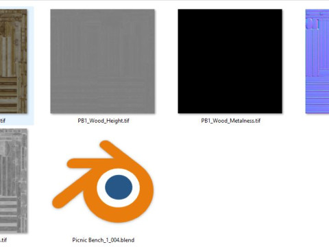 Picknickbank1 3D Model