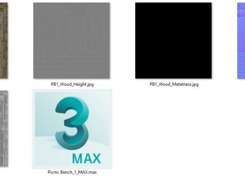 Picknickbank1 3D Model