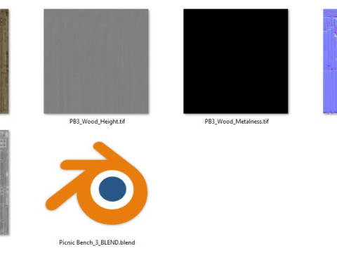 पिकनिक बेंच3 3D मॉडल