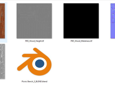 Picknickbank5 3D Model