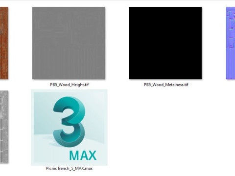 Picknickbank5 3D Model