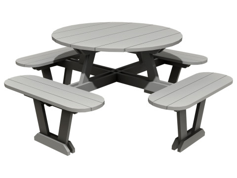 野餐长凳6 3D 模型