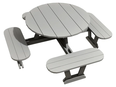 Panca da picnic6 Modello 3D